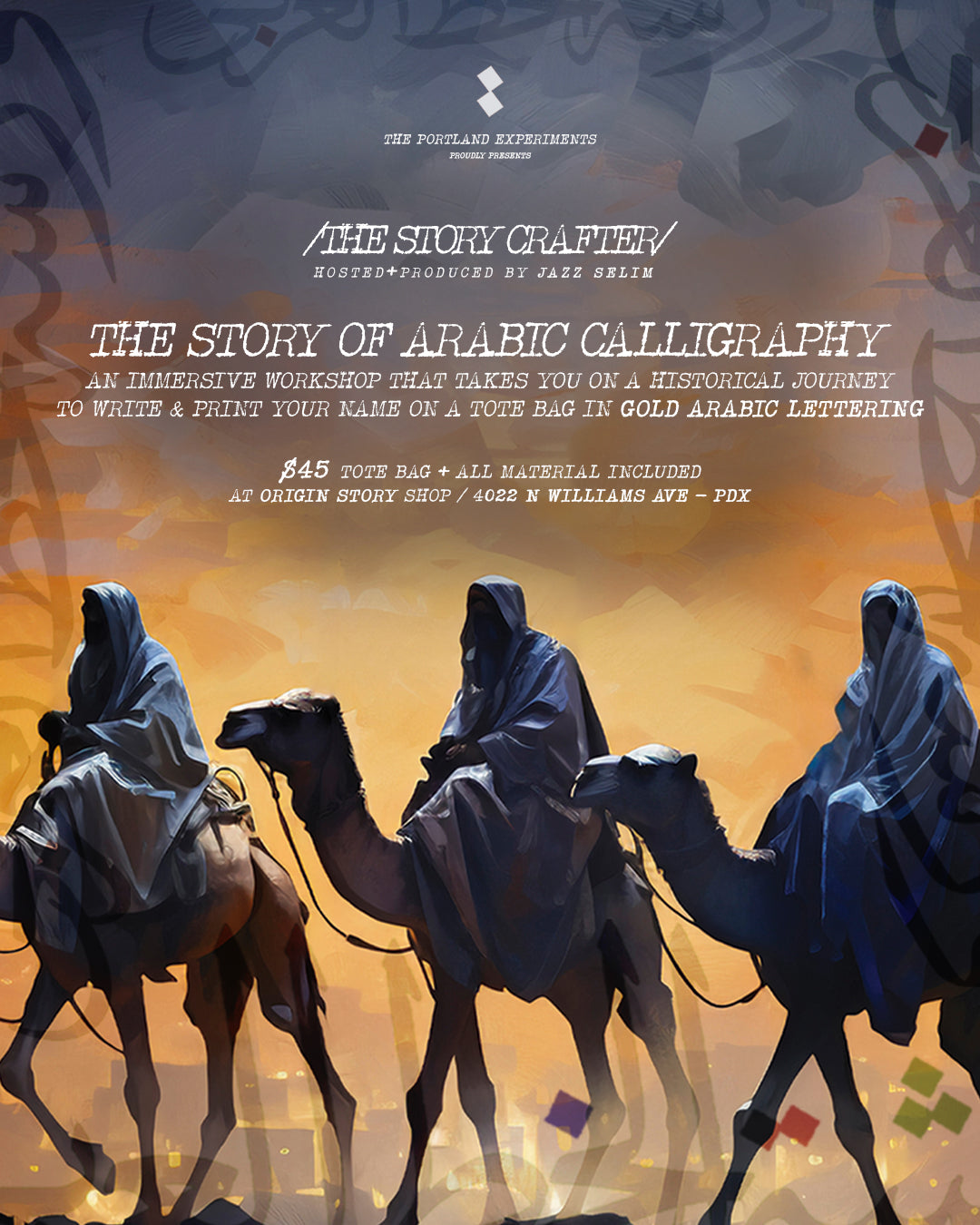 RSVP | STORY OF ARABIC CALLIGRAPHY | 7/5 @7PM